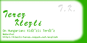 terez klezli business card